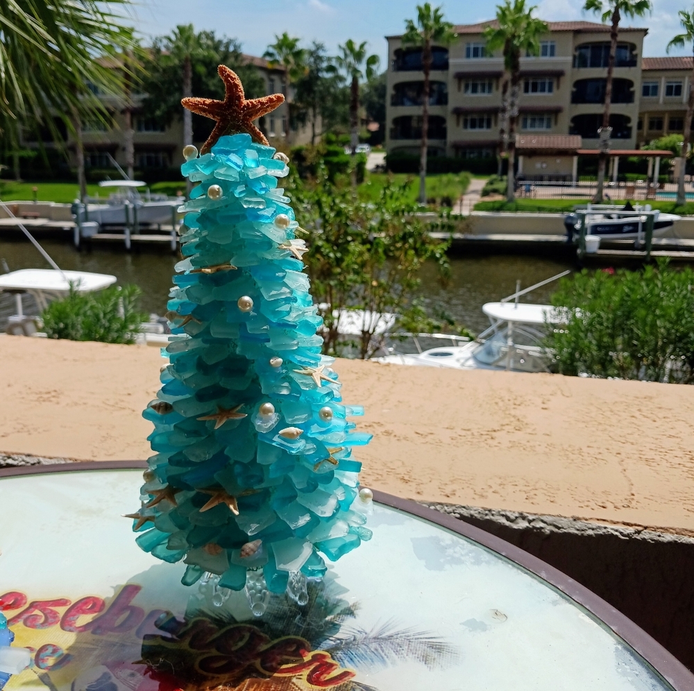 Sea Glass Christmas Tree 🎄
